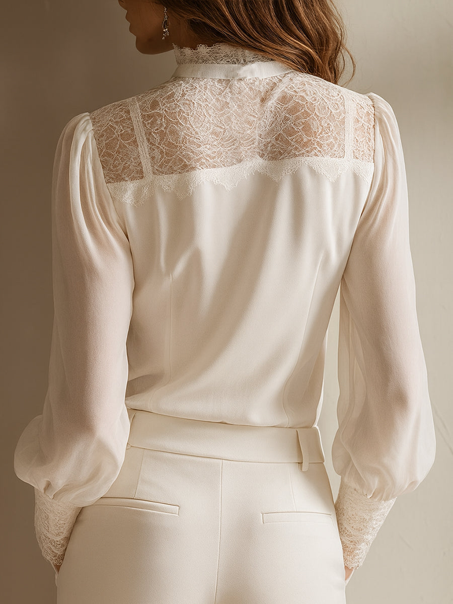 Rocio | Blusa Elegante con Cuello Alto
