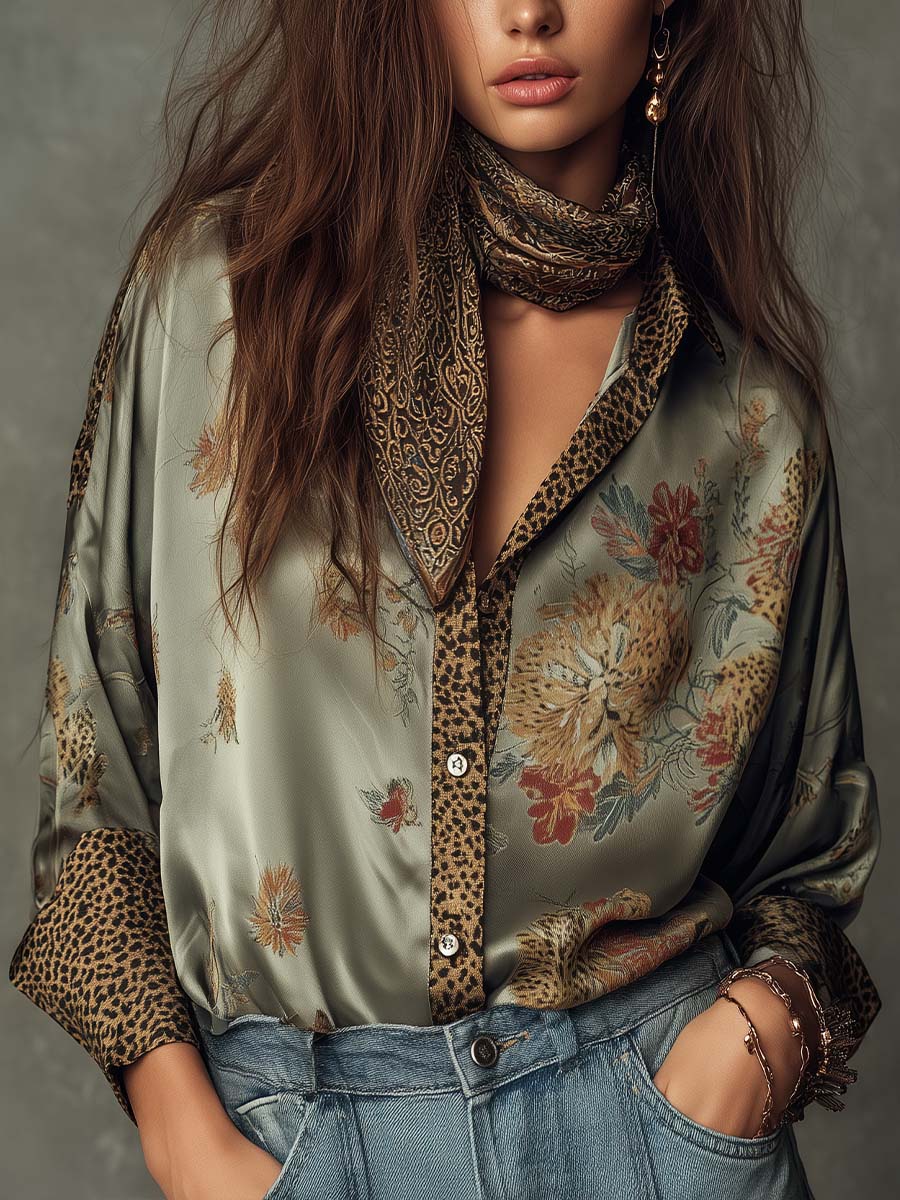 Anastasia | Camisa Floral con Botones