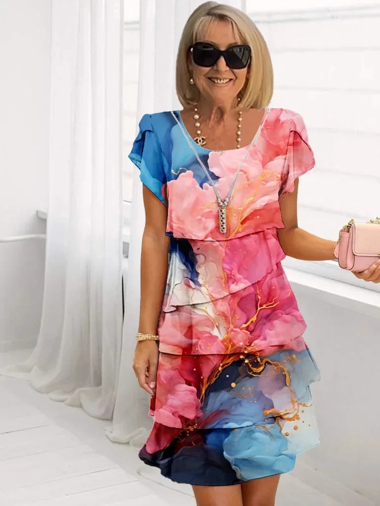 Caroline | Vestido de Volantes Elegante y Cómodo