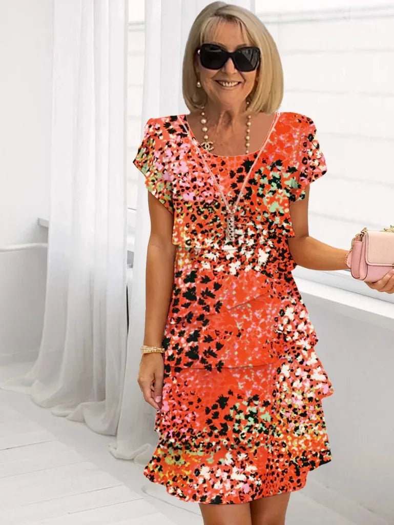 Clarissa | Vestido con Volantes de Elegante Conforto