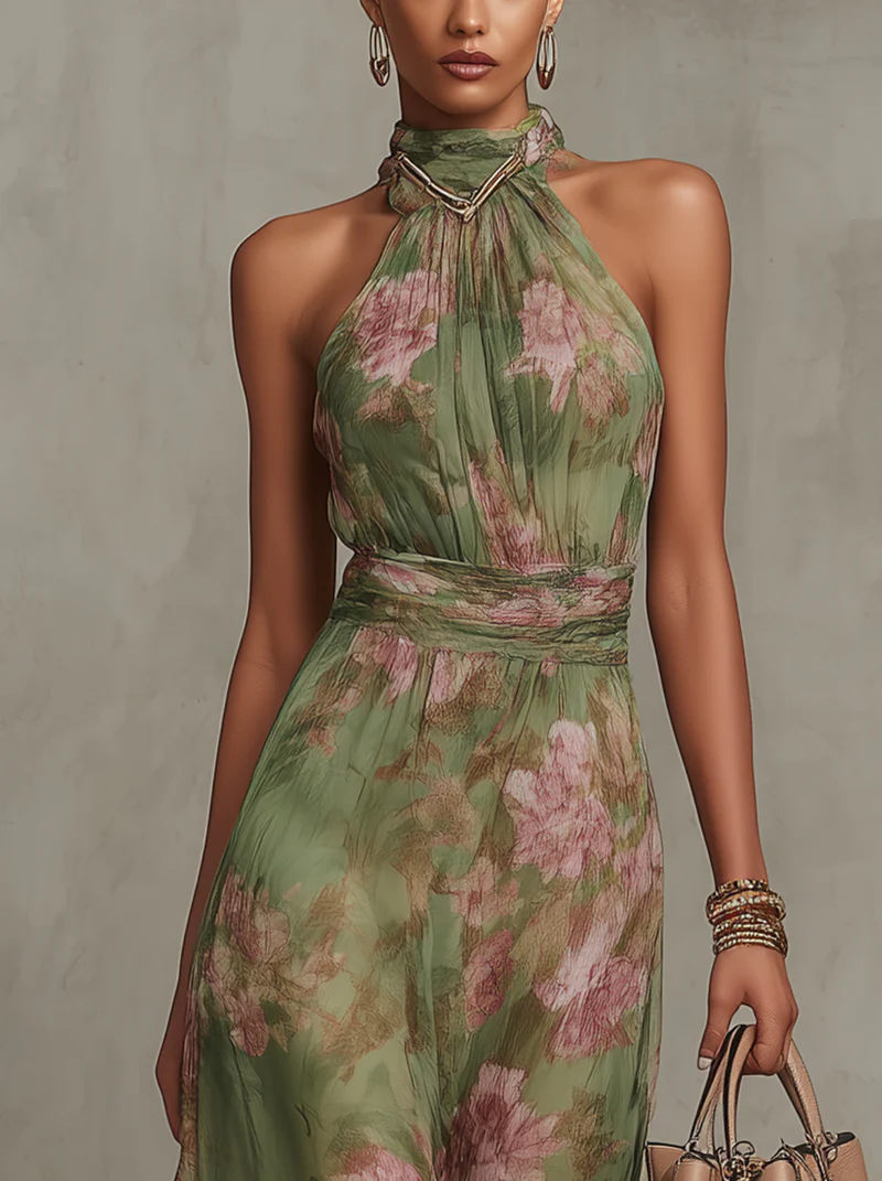 Livia | Vestido Maxi  Floral Elegante
