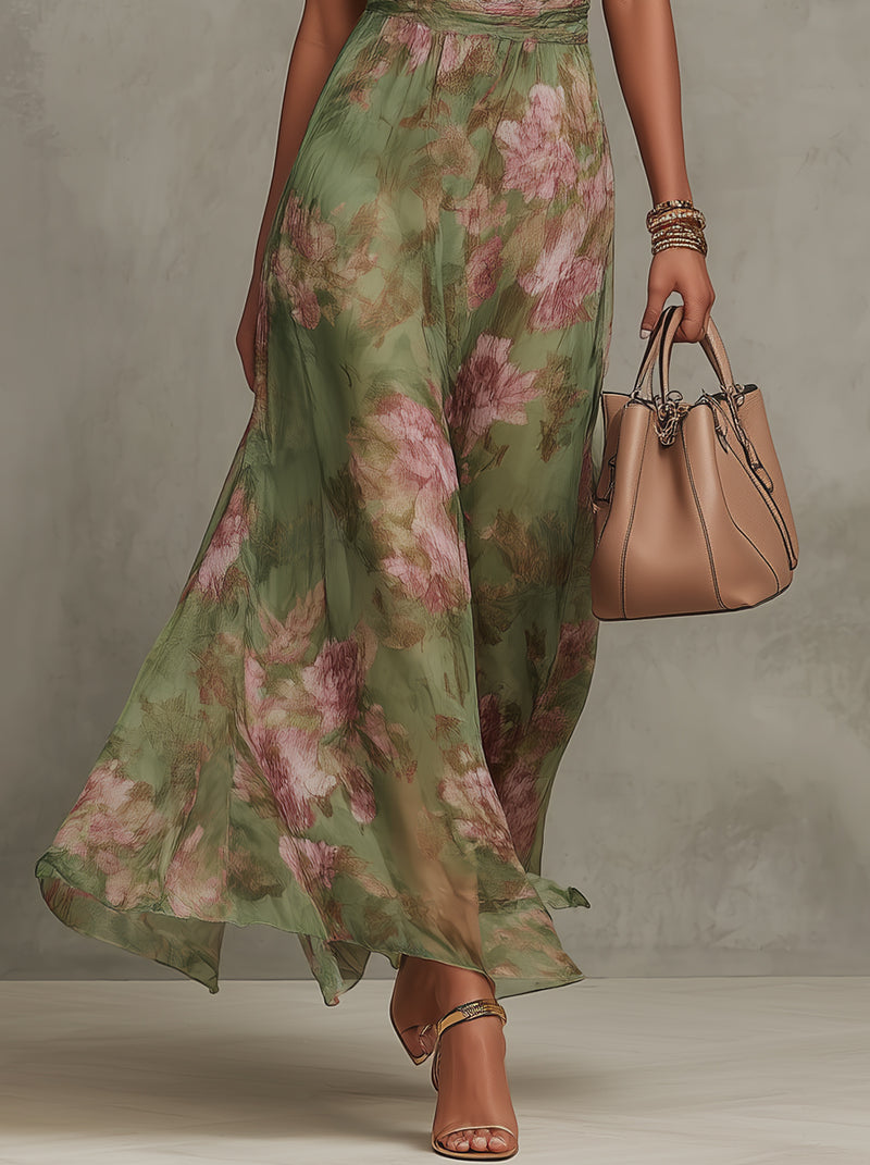 Livia | Vestido Maxi  Floral Elegante