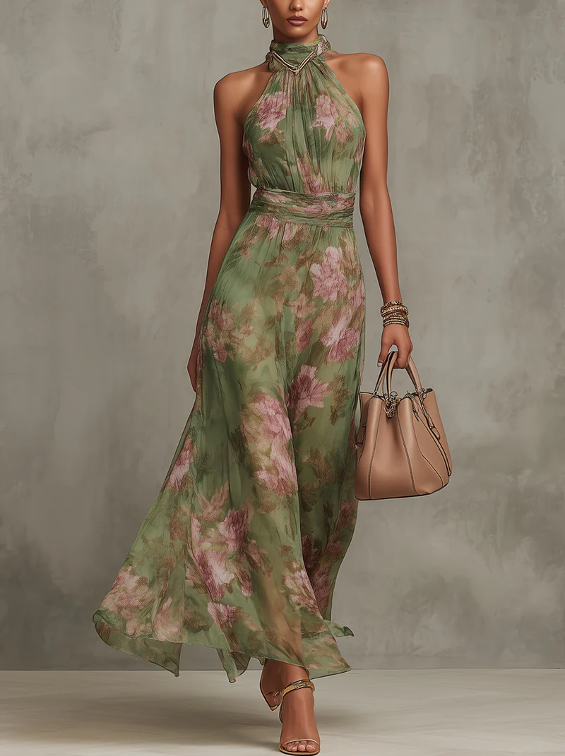 Livia | Vestido Maxi  Floral Elegante