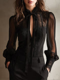 Rocio | Blusa Elegante con Cuello Alto